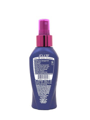 It's a 10 Miracle Leave-In bottle closeup, shows shine and smooth detangling