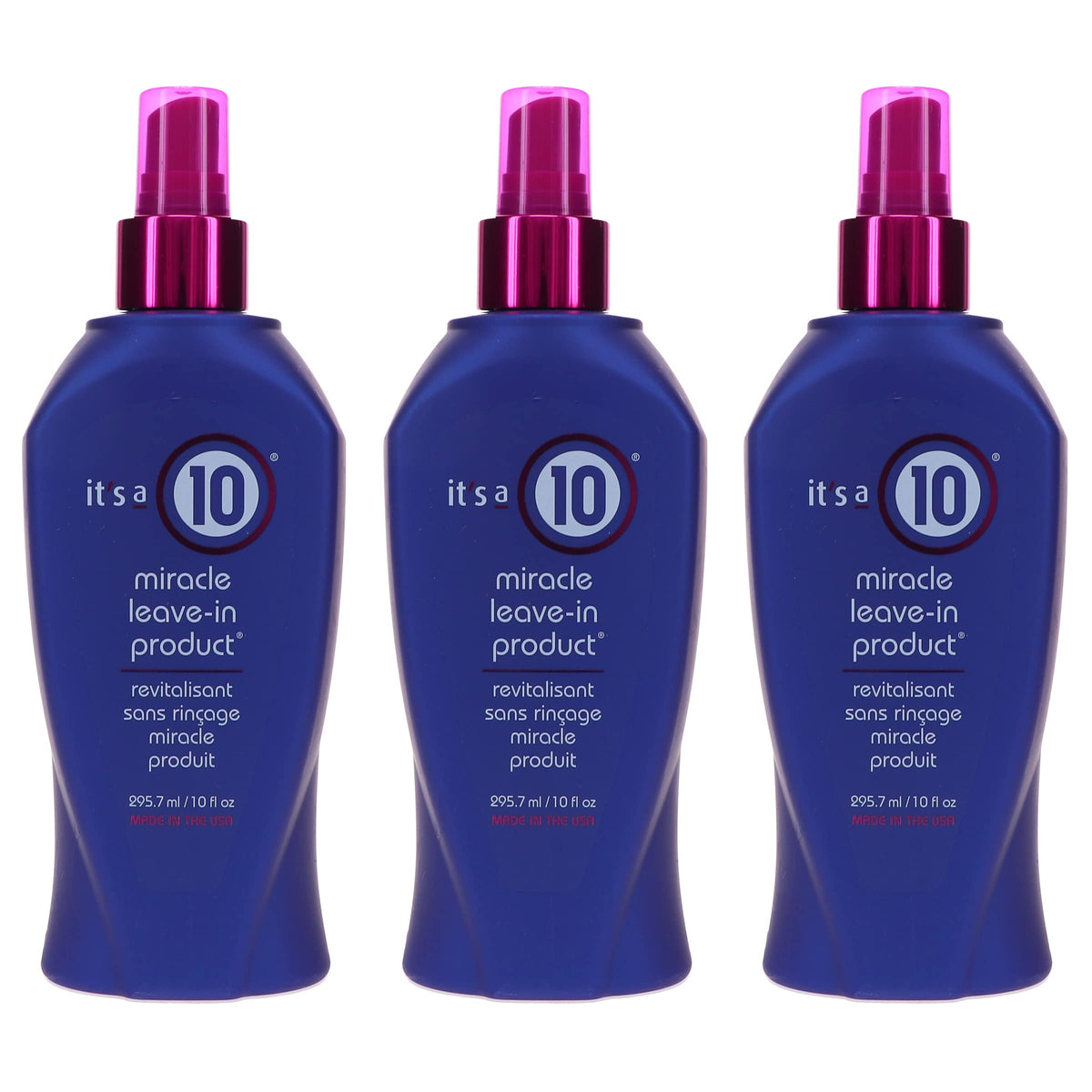 It's a 10 Miracle Leave-In bottle front for shine and smooth hair.