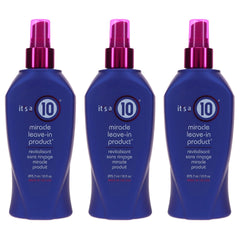 It's a 10 Miracle Leave-In bottle front for shine and smooth hair.