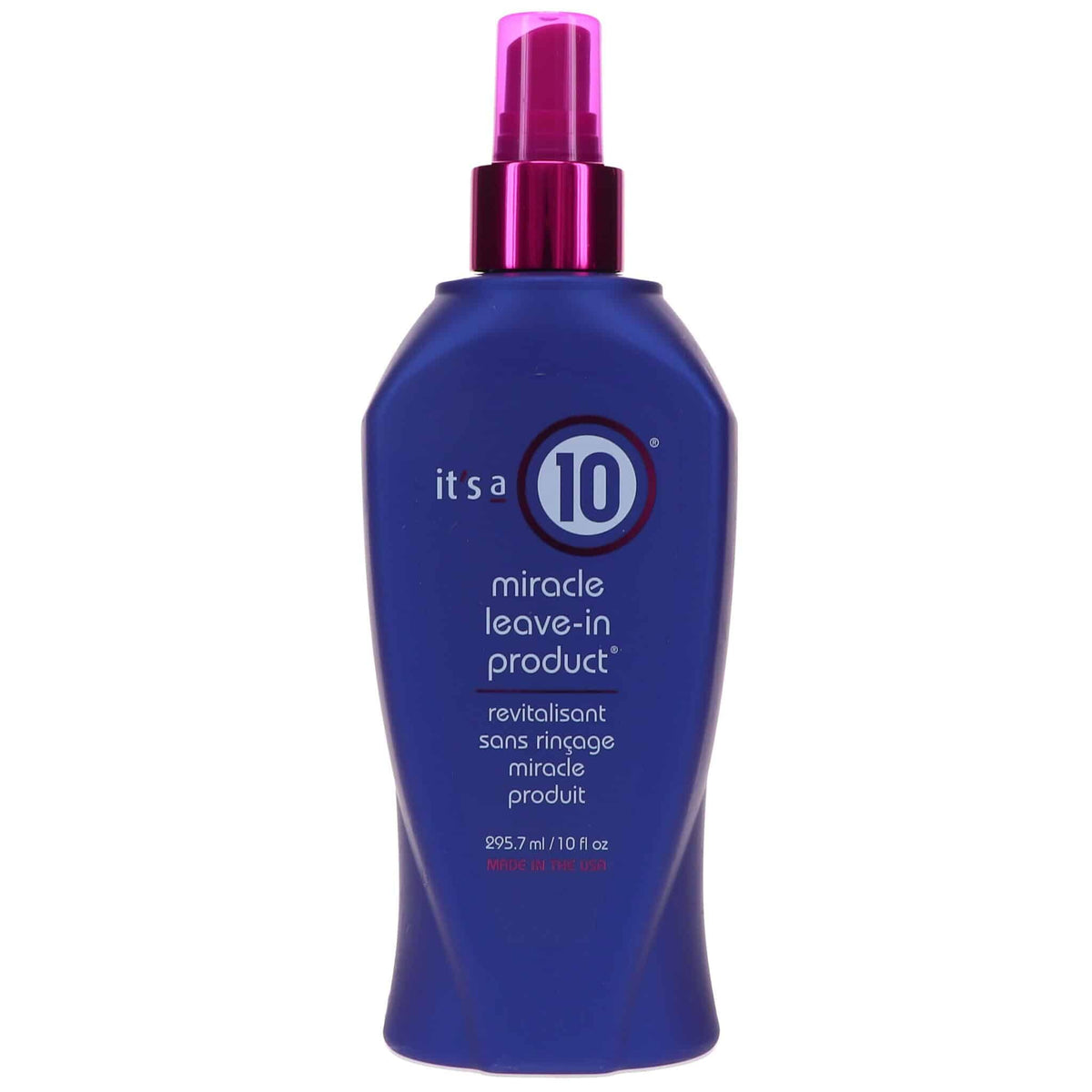 It's a 10 Haircare Miracle Leave-In bottle-pour for smooth, frizz-free styling.