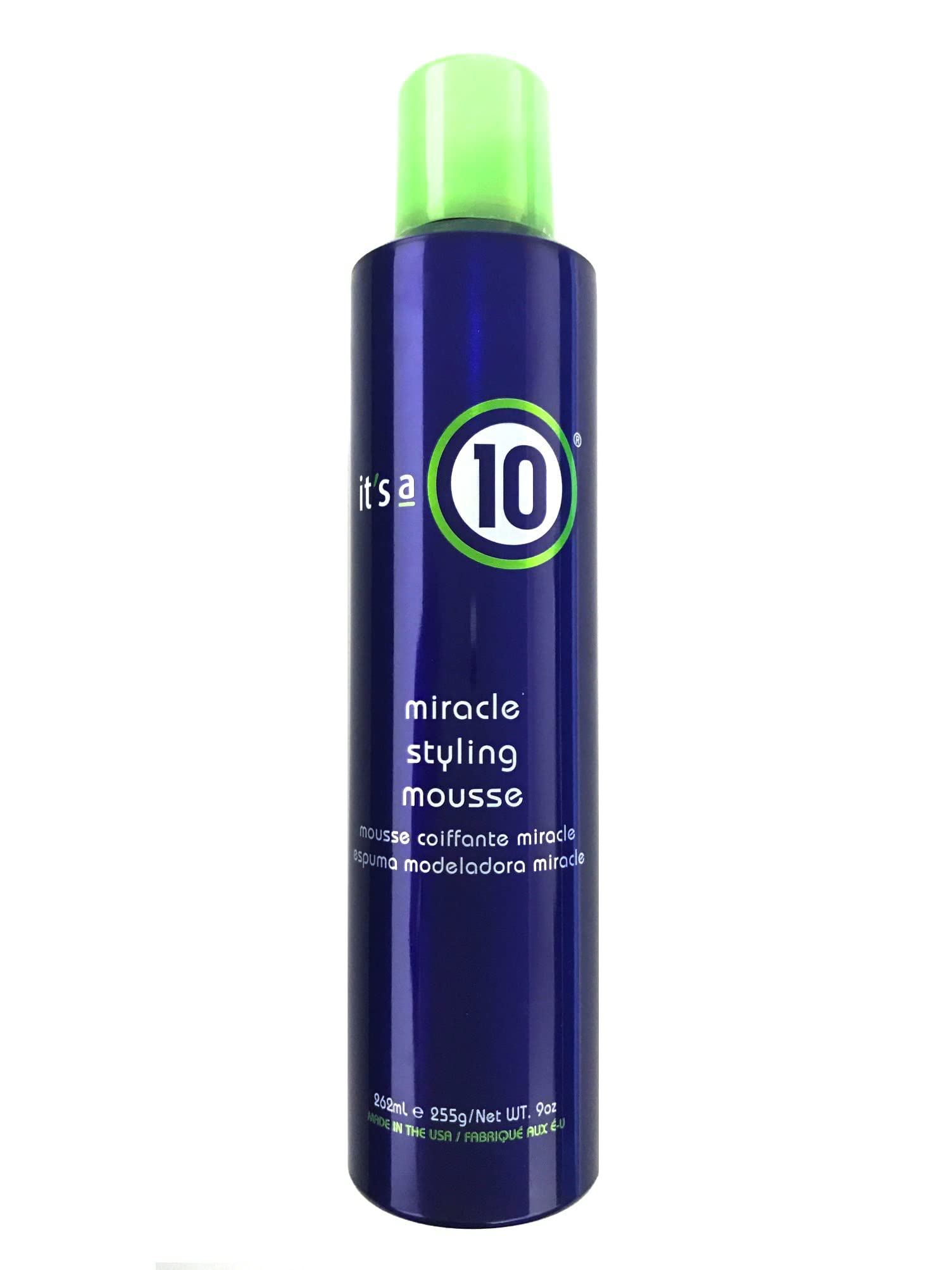 It's a 10 Haircare Mousse: botella en primer plano, aumenta el volumen ligero del cabello.