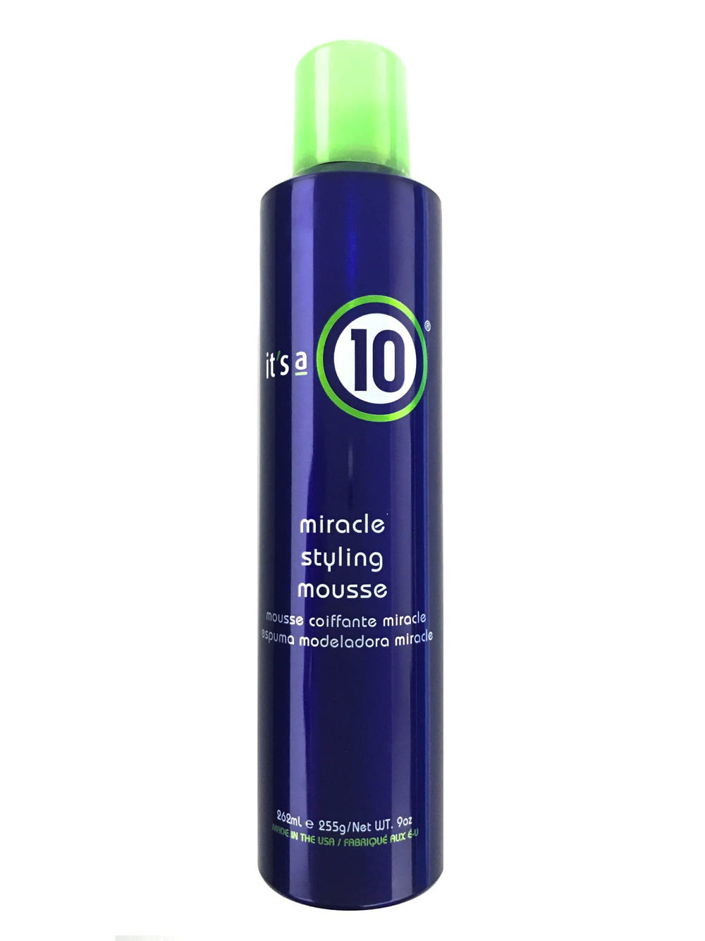 It's a 10 Haircare Mousse: botella en primer plano, aumenta el volumen ligero del cabello.
