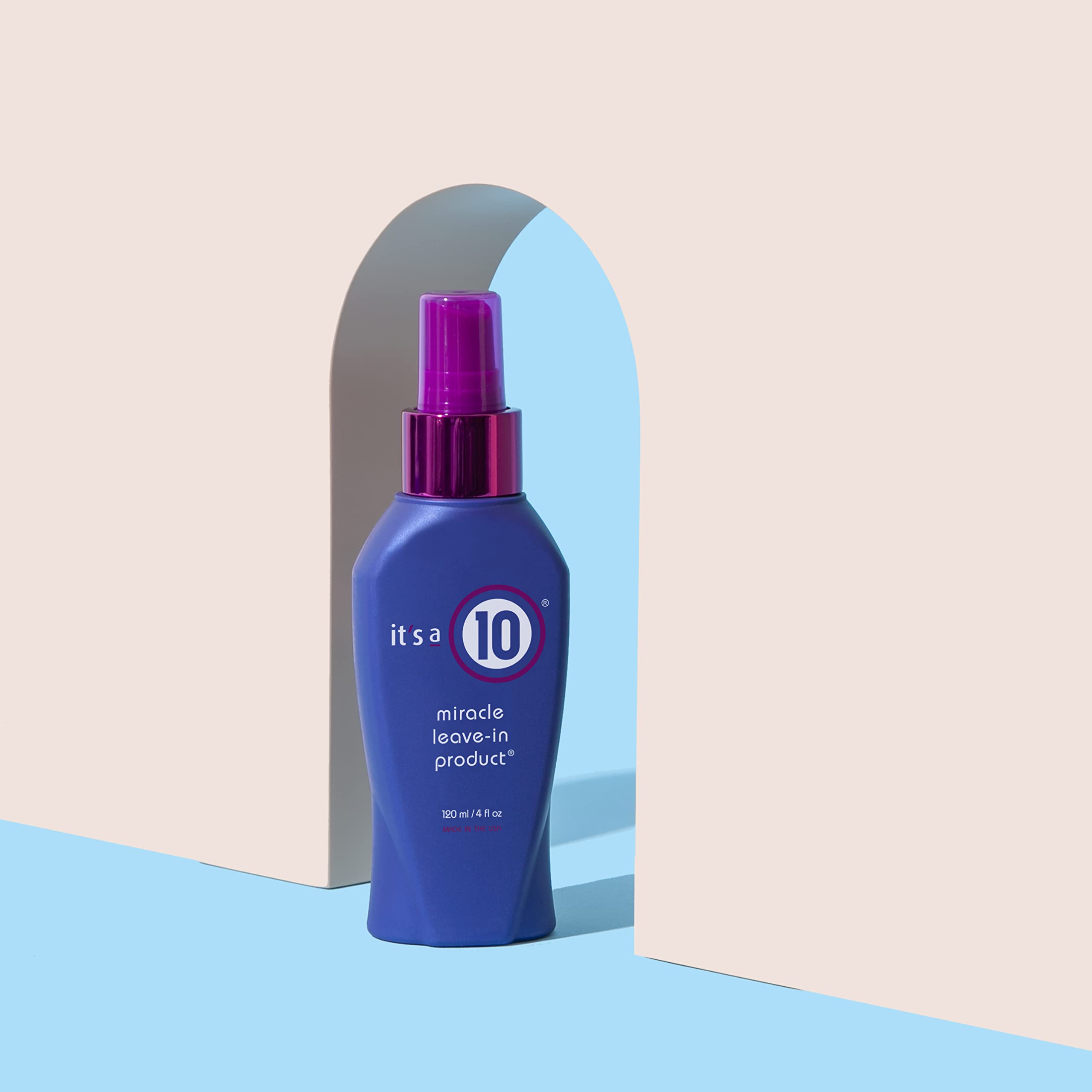 Its A 10 Milagro Leave-In, aplicación suave, desenreda y suaviza el cabello.