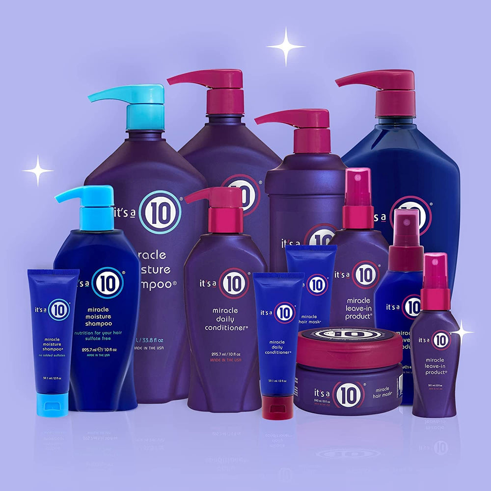 Its A 10 Milagro Leave-In, brillo-sedoso, mejora la apariencia y color del cabello.