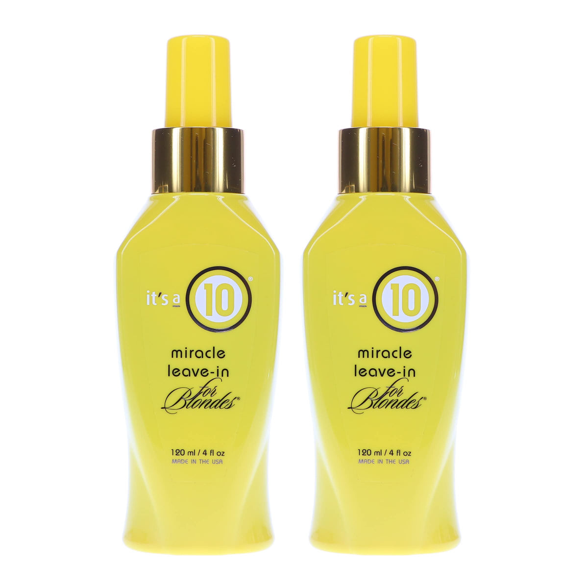 Its A 10 Miracle Leave-In for Blondes bottle front view, neutralizes brassiness and adds shine