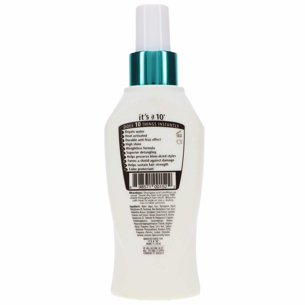 Its A 10 Miracle Blow Dry H2O Shield: aplicación en spray para brillo duradero