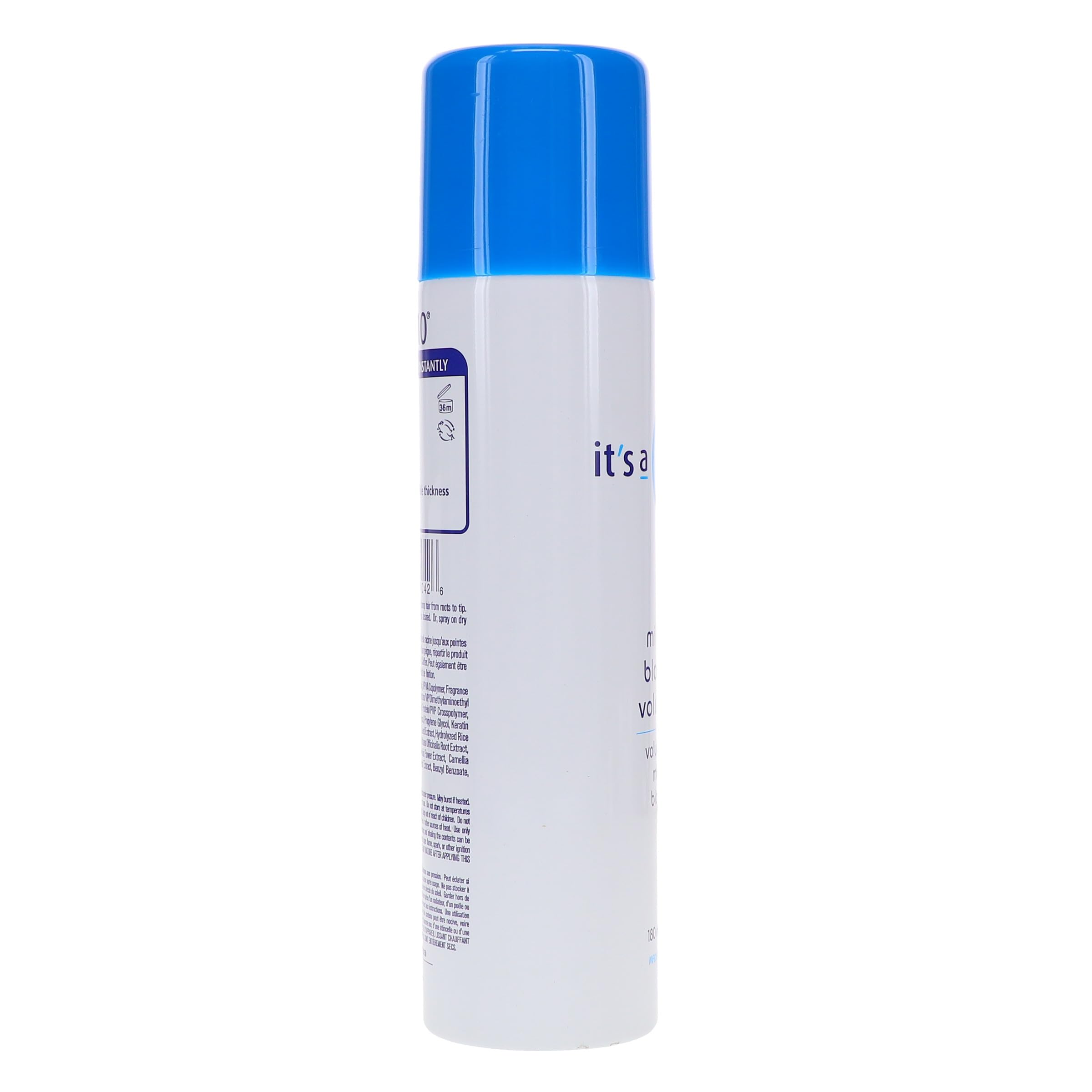 Its A 10 Miracle Blowdry Volumizer ofrece protección UV para cabellos expuestos al sol
