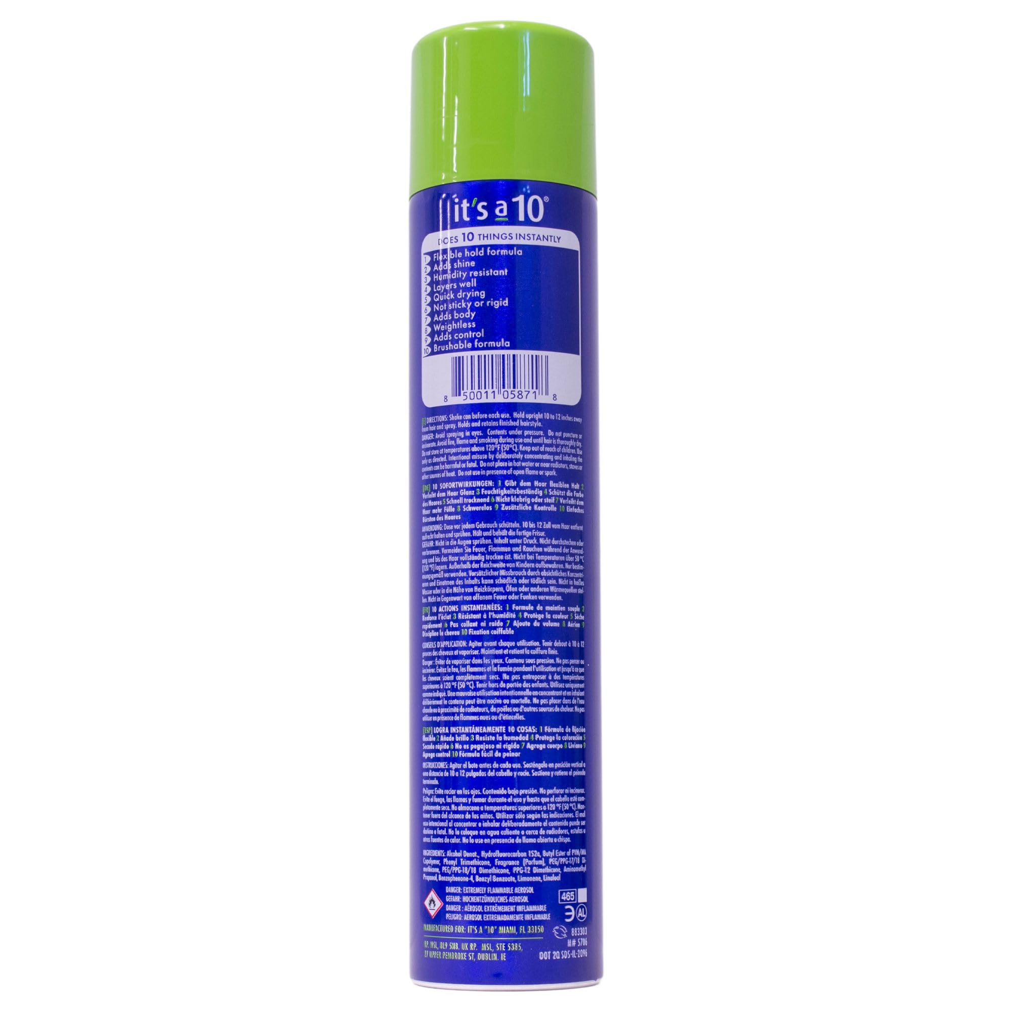 Its A 10 Haircare detalle-brillo de la botella con acabado suave.