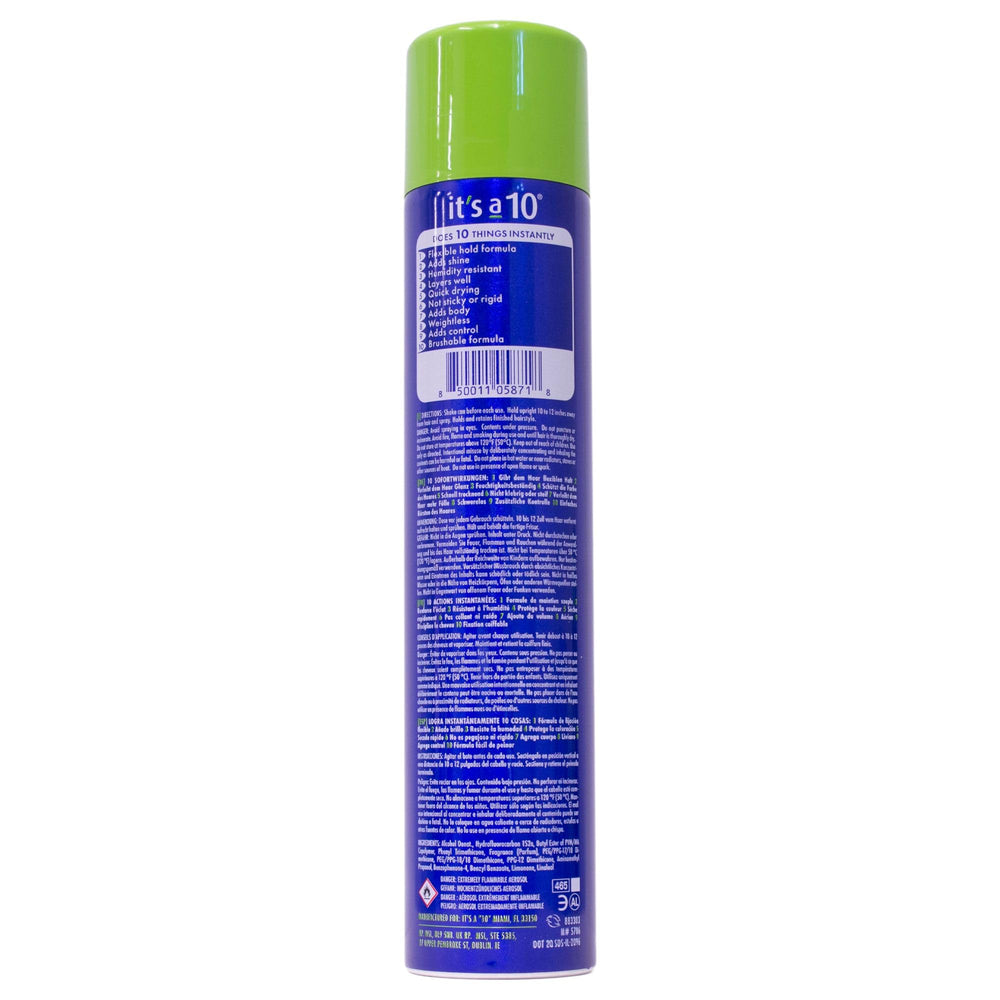 Its A 10 Haircare detalle-brillo de la botella con acabado suave.