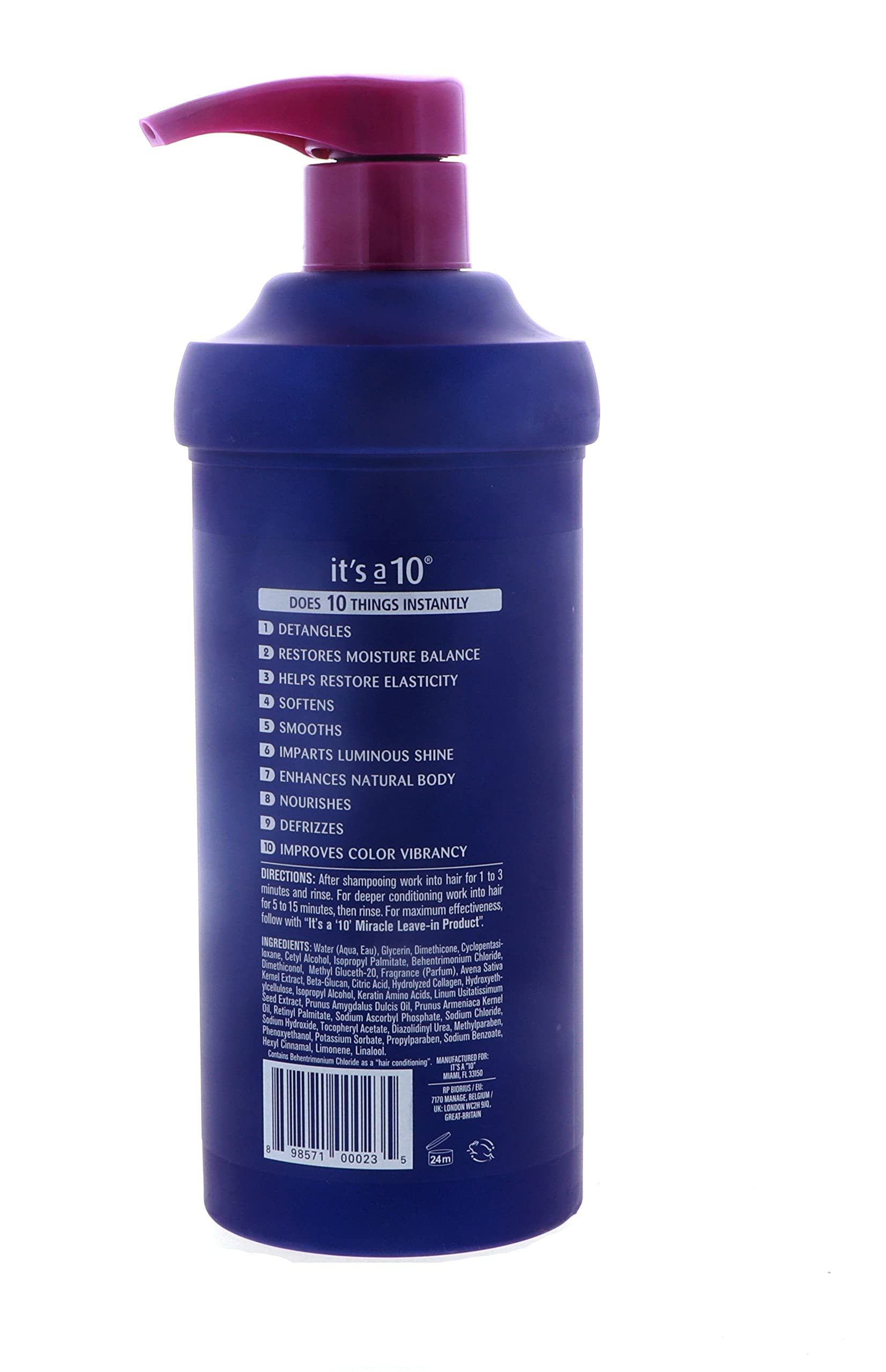 It's A 10 Miracle Hair Mask after-use smooth hair with reduced frizz.
