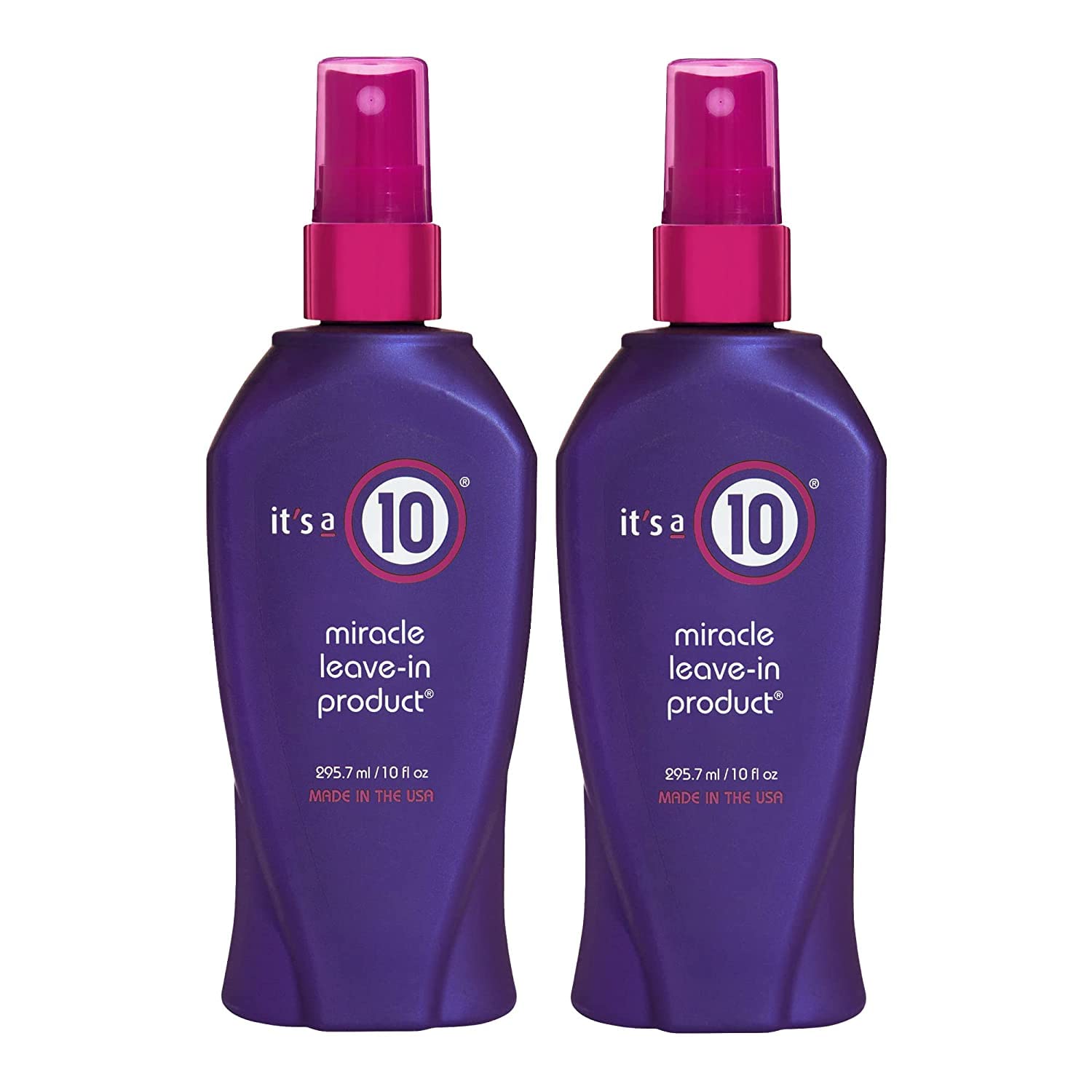 Its A 10 Miracle Leave-In 2-Pack bottle for frizz control and added shine.