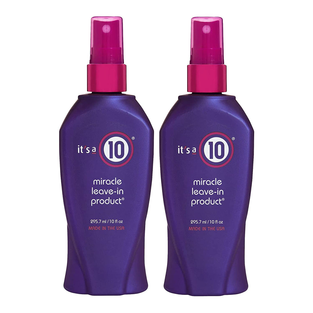 Its A 10 Miracle Leave-In 2-Pack bottle for frizz control and added shine.