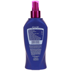 Its A 10 Miracle Leave-In 2-Pack hand application aids detangling and color protection during styling.