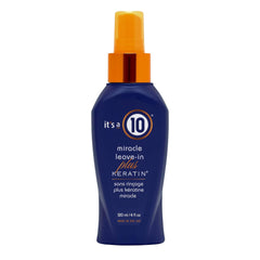 It's a 10 Miracle Leave-In Keratin spray bottle for smoother, frizz-controlled hair