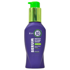 Miracle Serum de Its A 10: botella elegante para uso diario y brillo natural.