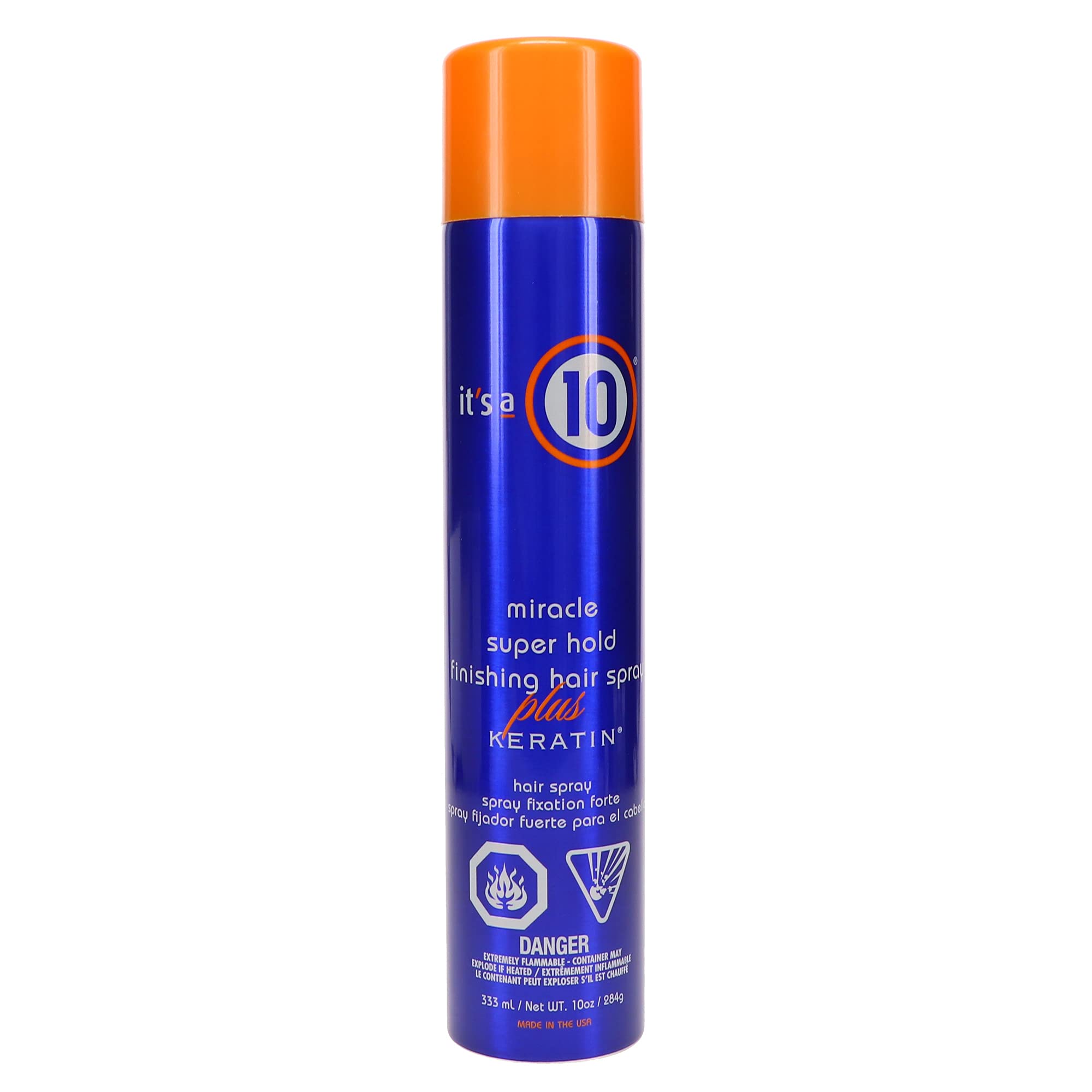 Its A 10 Miracle Super Hold keratin fast dry visual hints at quick set