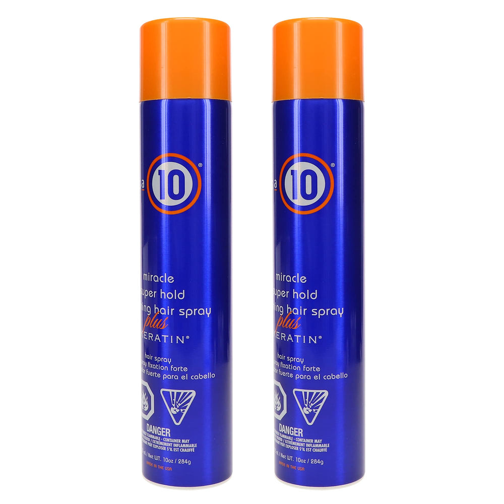Its A 10 Miracle Super Hold keratin mist closeup highlights lightweight even application