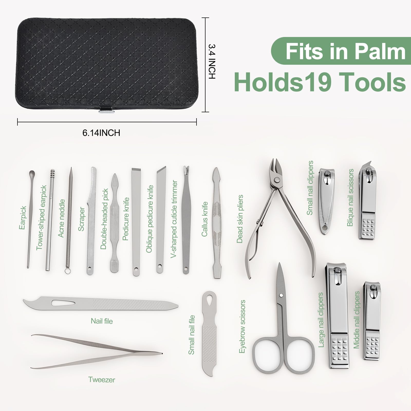 IUFQOZG travel-ready case keeps tools organized in any bag.