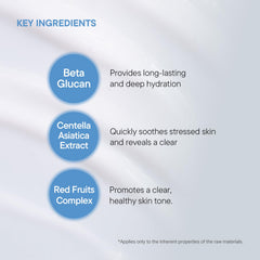 Aplicación diaria con IUNIK Beta-Glucan, sensación suave y refrescante