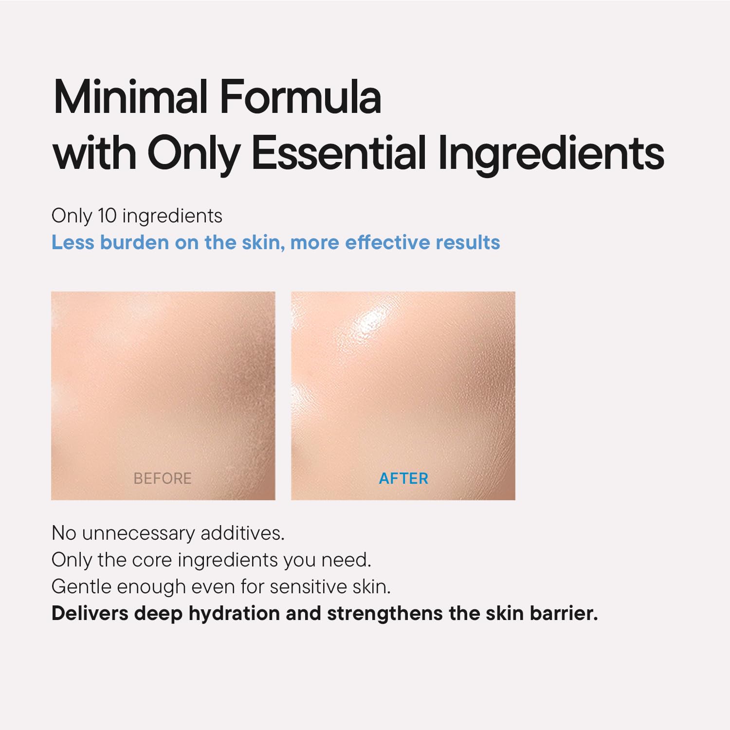 Fragrance-free label on IUNIK serum signaling sensitive skin suitability