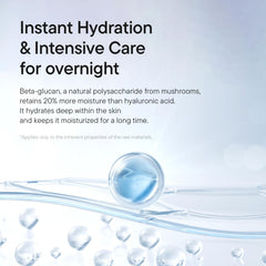Close-up of beta-glucan ingredient emphasizing moisture support