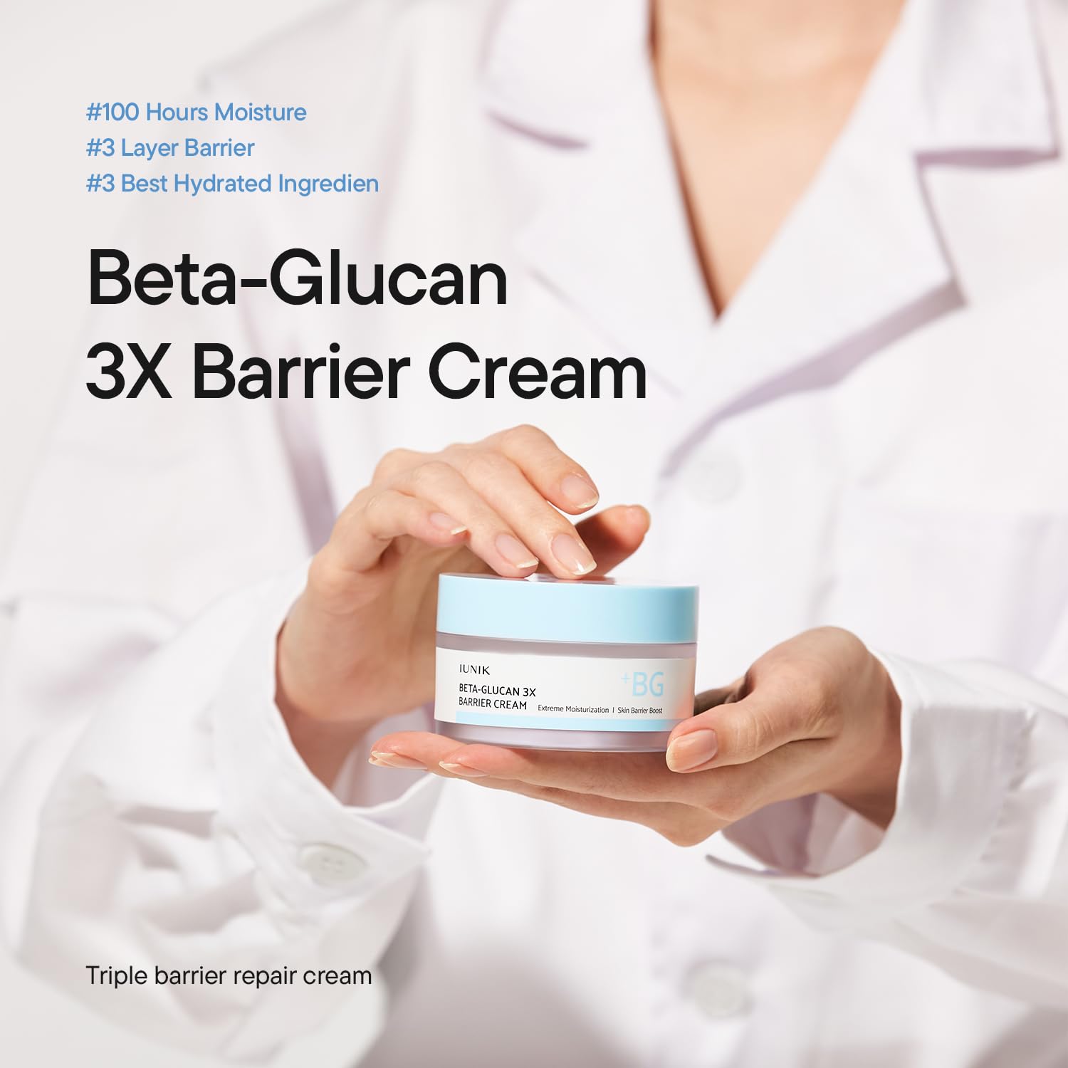 Textura ligera de IUNIK Beta-Glucan con rápida absorción