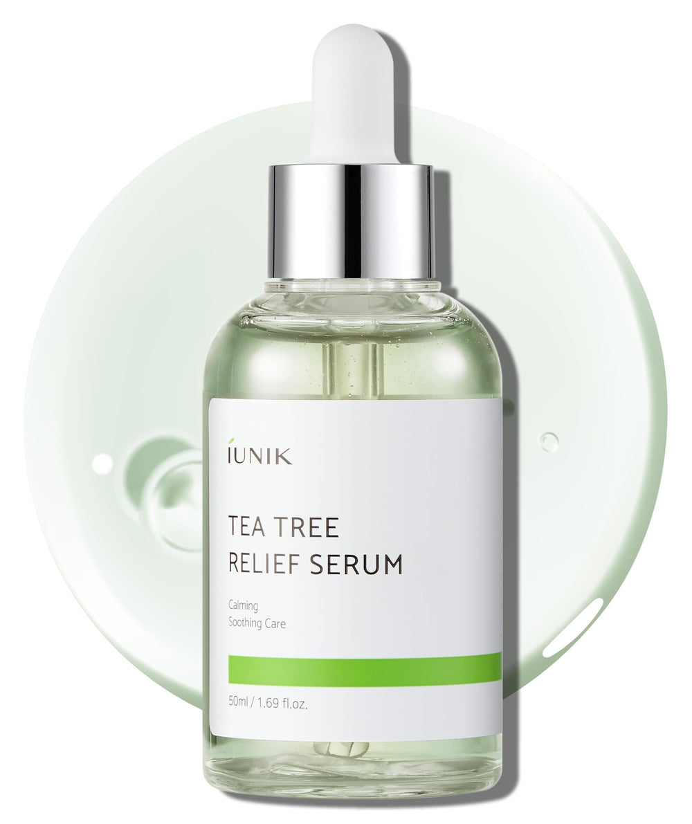 IUNIK suero de árbol de té, bote, absorción rápida sin grasa.