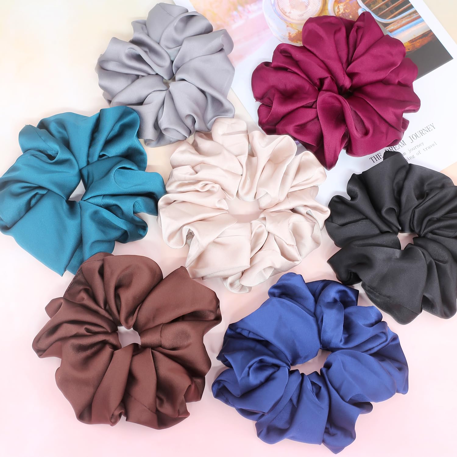 IVARYSS Big Scrunchies for thick hair provides secure yet soft hold.