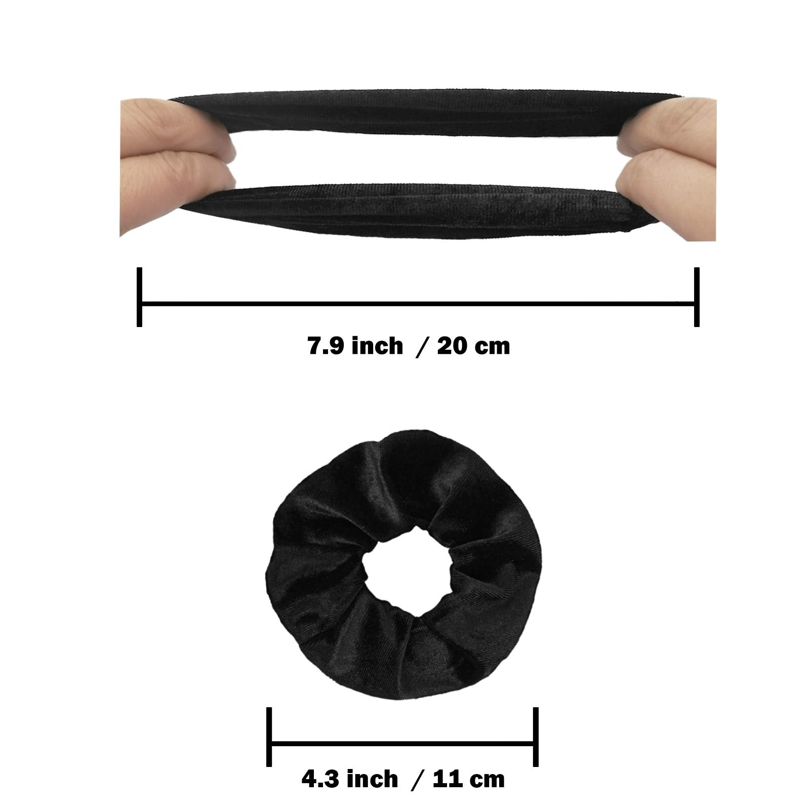 IVARYSS coleteros: paquete de 12 negro para combinar con cualquier look diario.