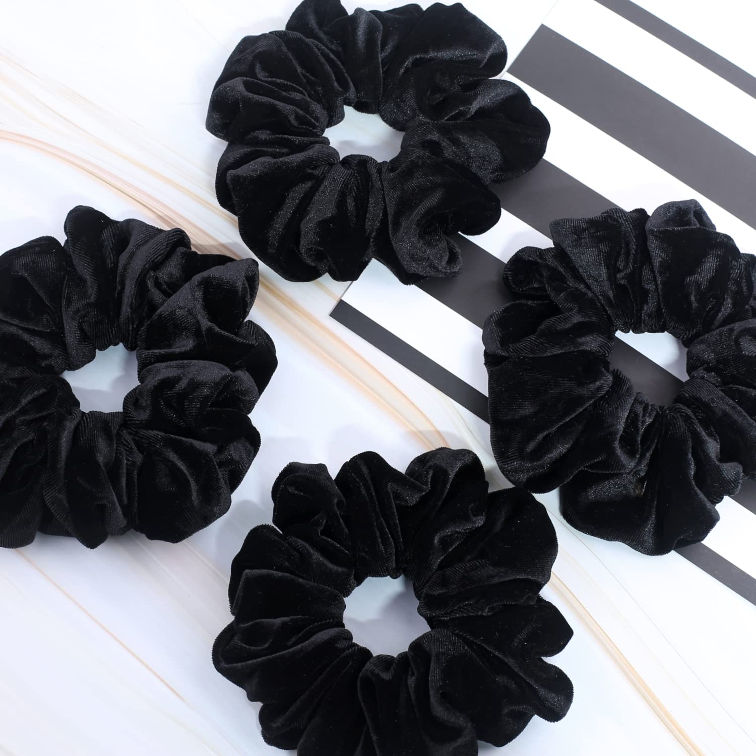 IVARYSS coletero de terciopelo negro XL, uso diario cómodo y seguro.