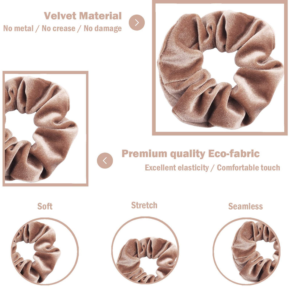 IVARYSS gomas pelo terciopelo neutro, diseño clásico, para un estilo versátil y cómodo.