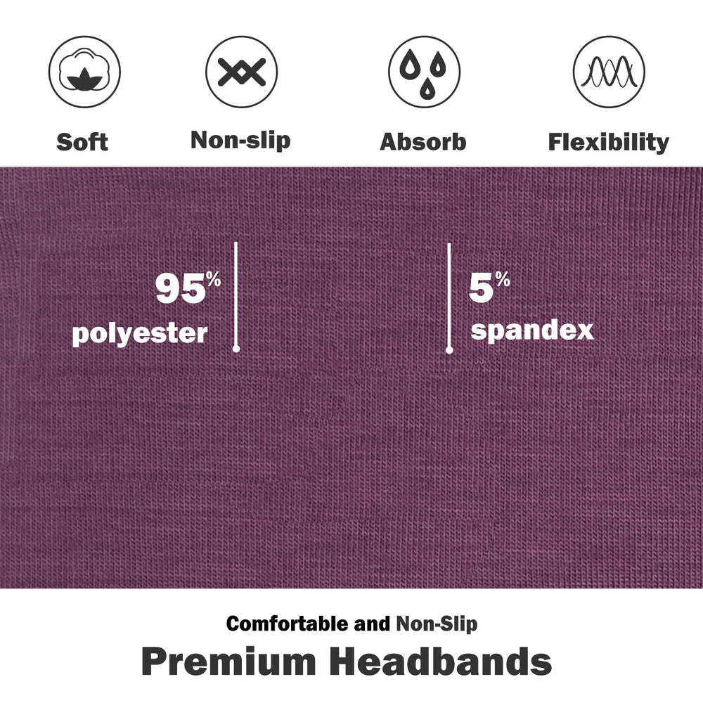 IVARYSS headband gray offers breathable, sweat-absorbent wear during exercise