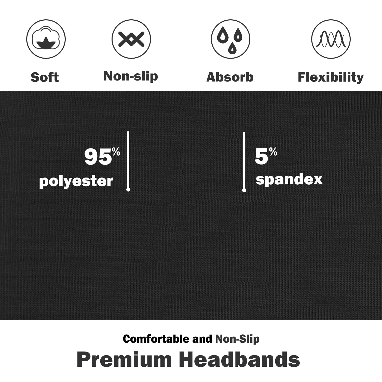 IVARYSS 4 inch wide headband provides secure versatile styling