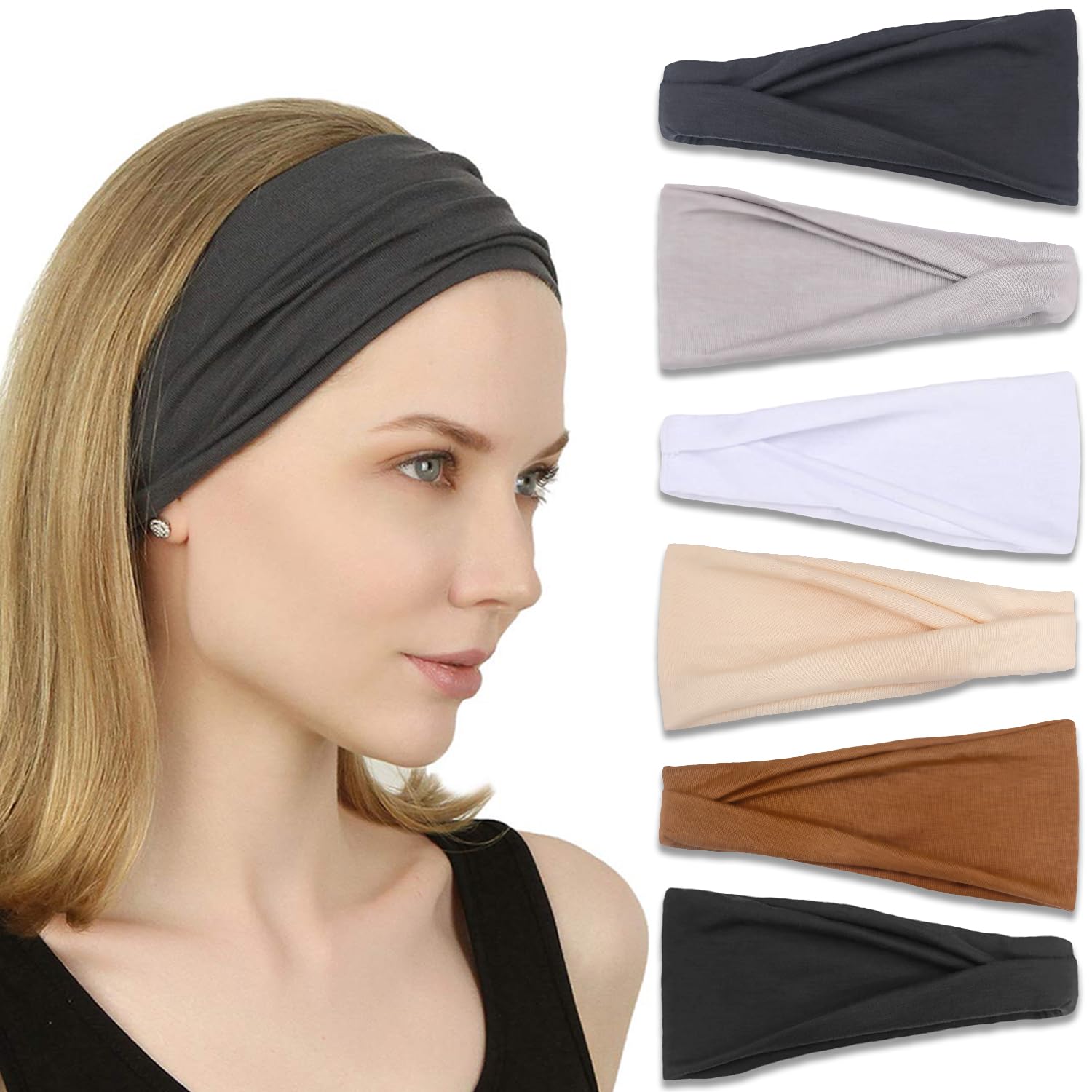 IVARYSS headbands non-slip design keeps hair in place during workouts