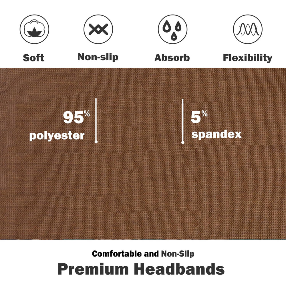 IVARYSS headbands size 4x9 inches fit most heads