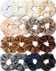 IVARYSS satin scrunchies soft touch texture ideal for gentle hair styling