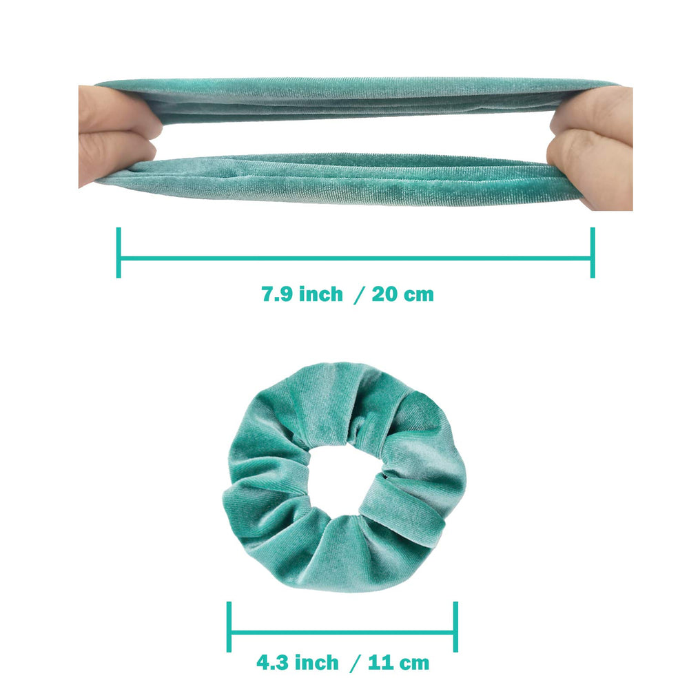 IVARYSS Scrunchies paleta de 12 colores para combinar con estilos diarios.