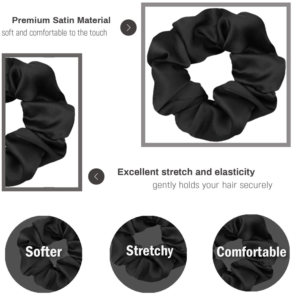 IVARYSS scrunchies seda suave para uso diario, añade estilo.