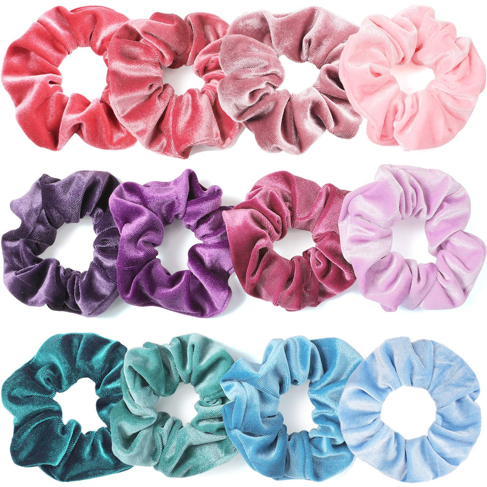 IVARYSS Scrunchies terciopelo suave, perfecto para peinados diarios.