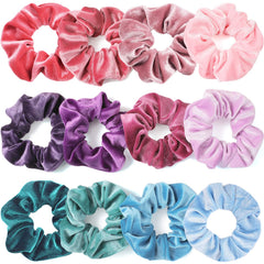 IVARYSS Scrunchies terciopelo suave, perfecto para peinados diarios.