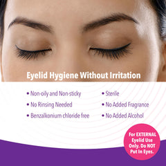iVIZIA Micellar Eyelid Cleanser with cotton pad for gentle cleansing