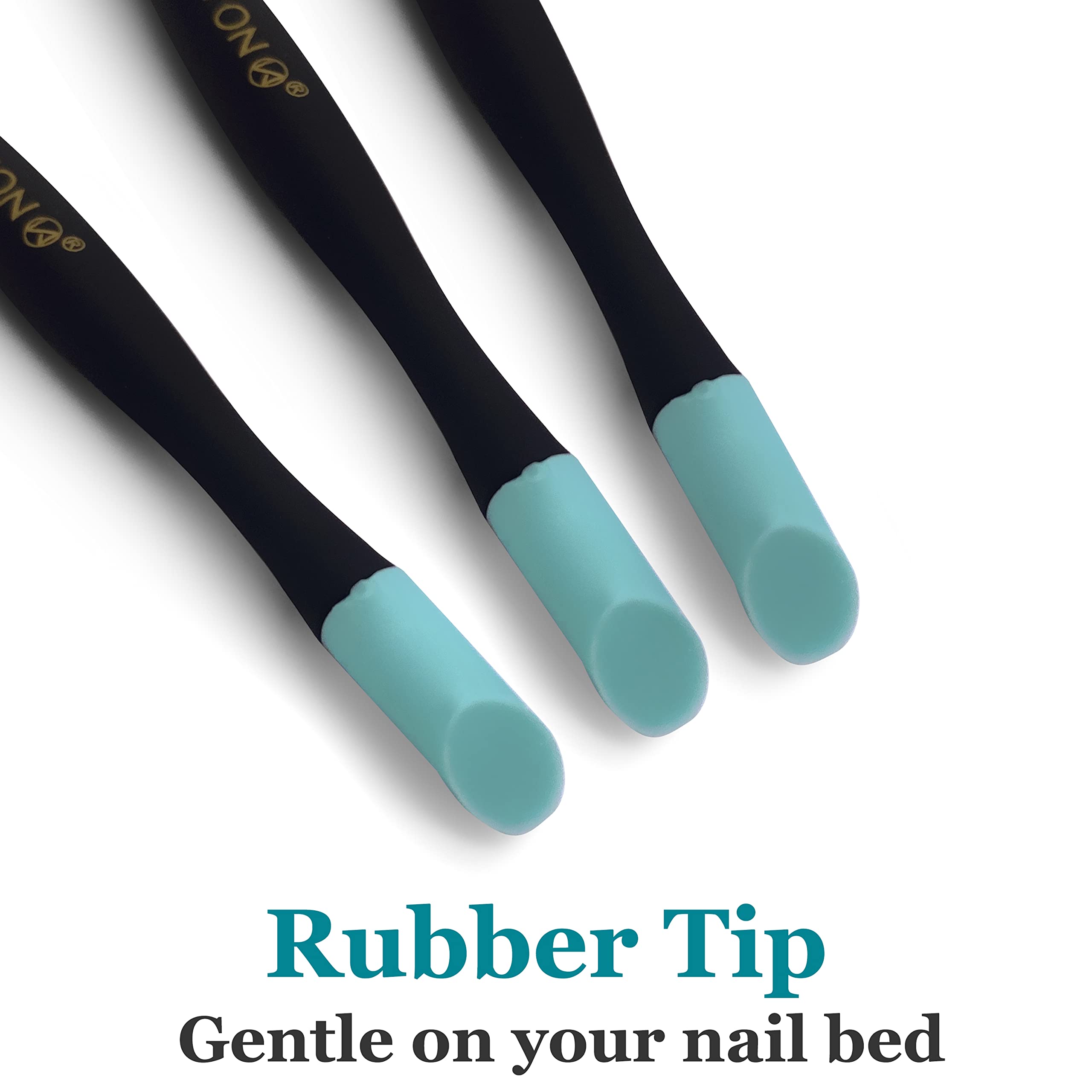 IVON 3-pack cuticle pushers for versatile on the go grooming