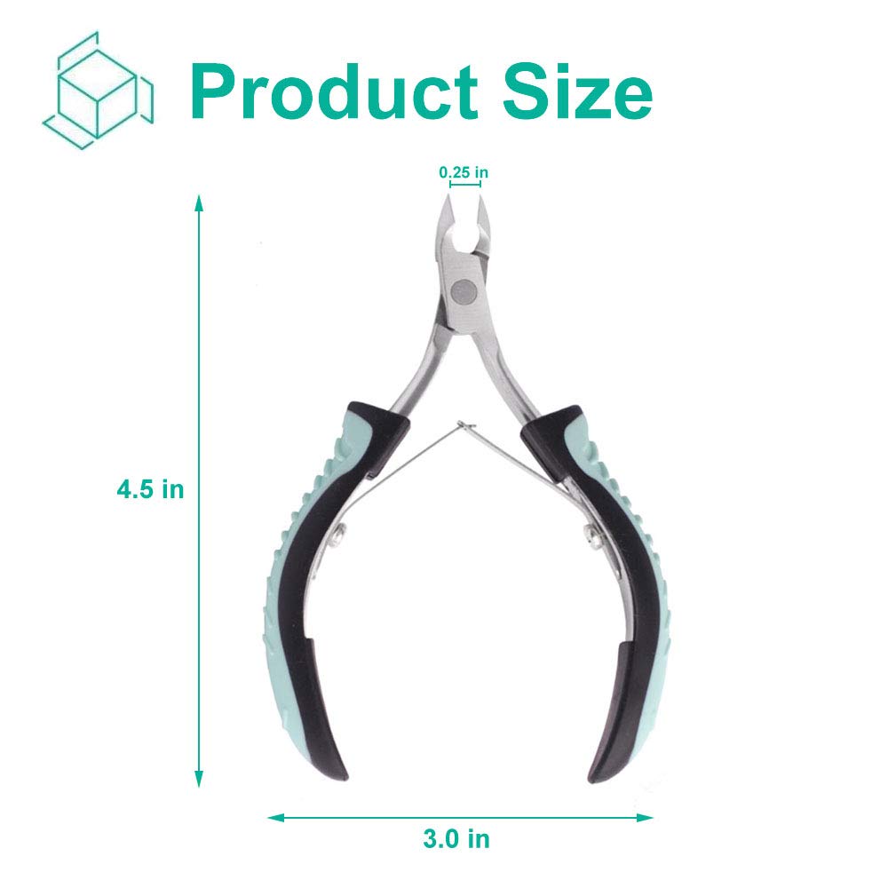 Ergonomic IVON cuticle trimmer grip for comfortable use