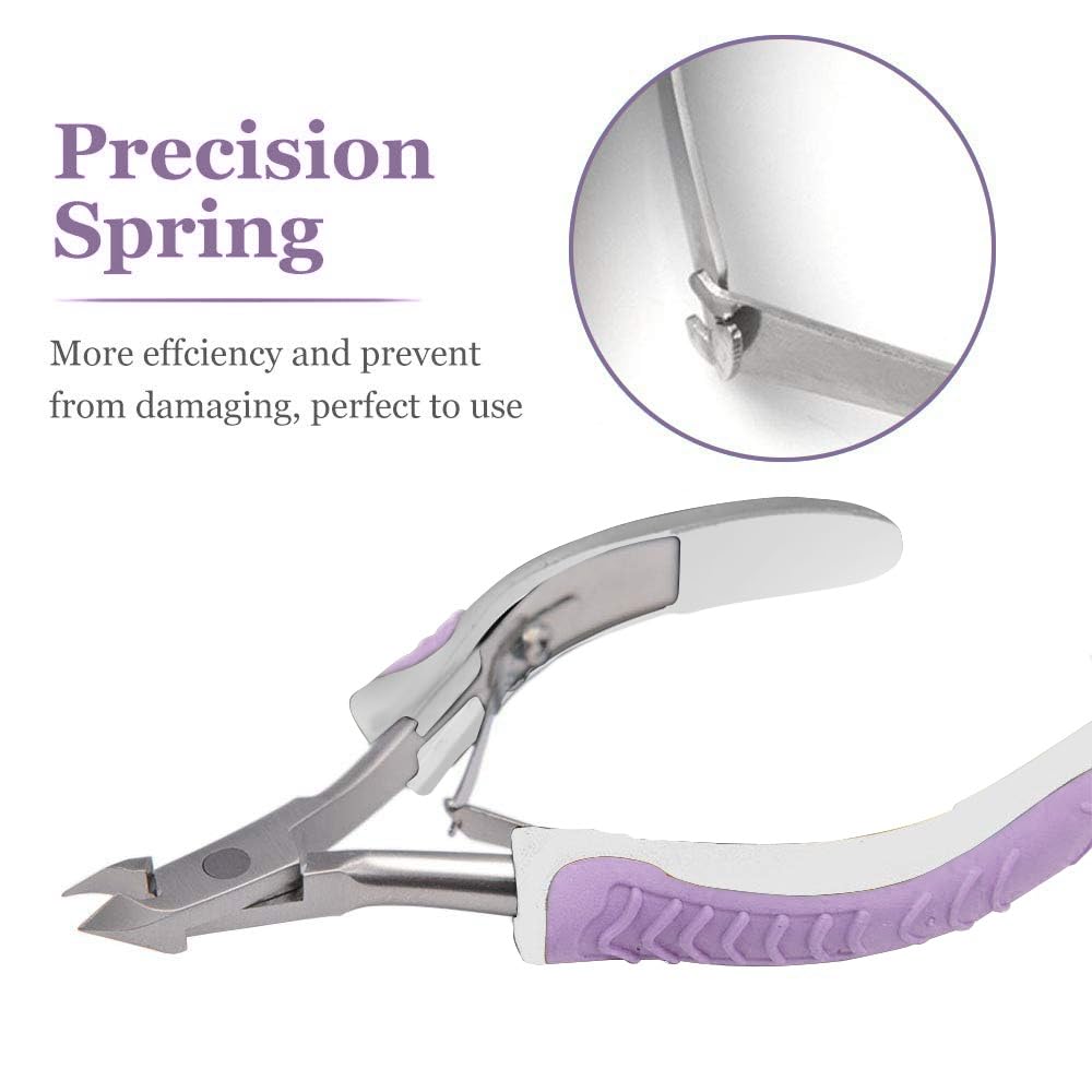 IVON cuticle trimmer safety guard plastic protects blade when dropped.