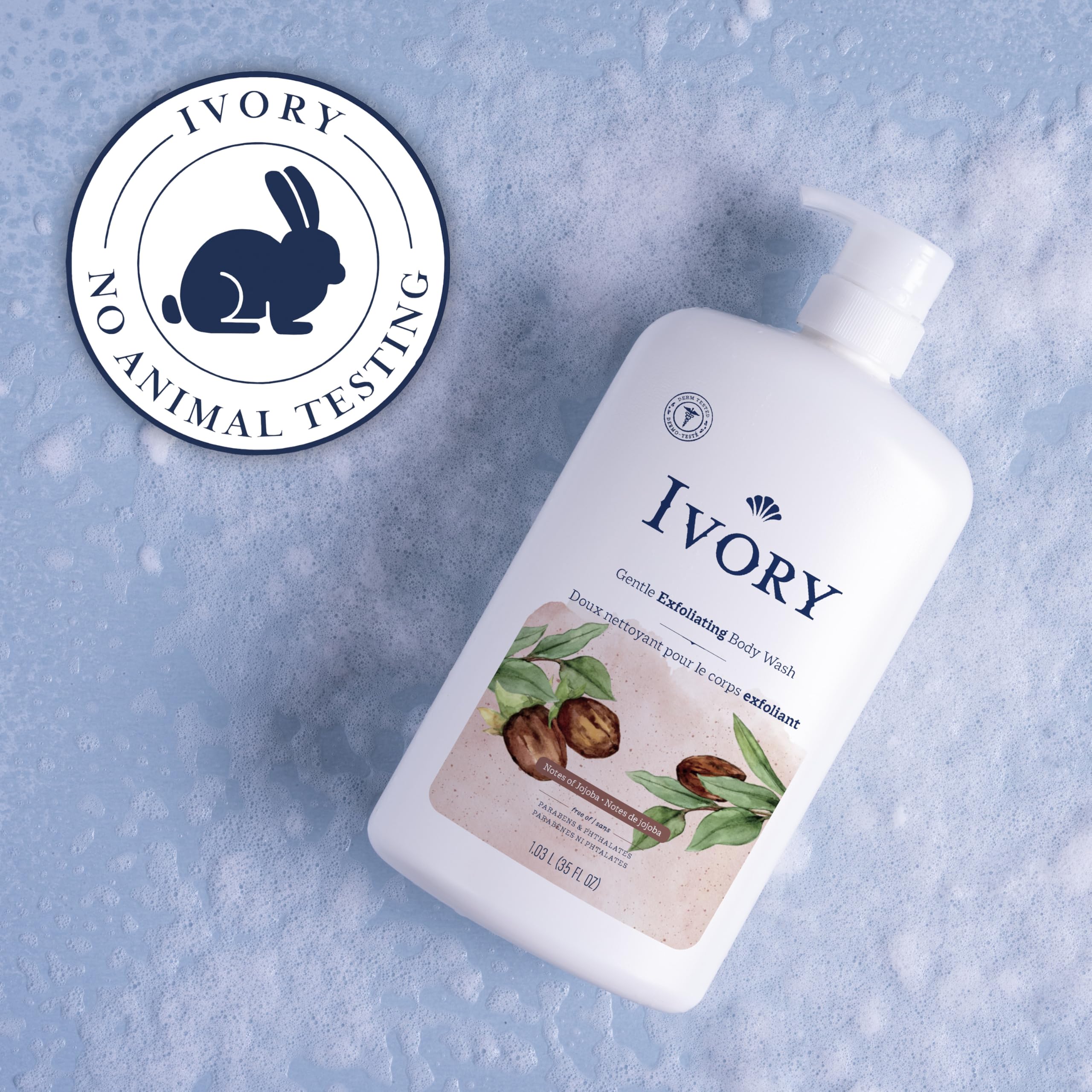 Ivory aroma de jojoba suave, ideal para duchas tranquilas