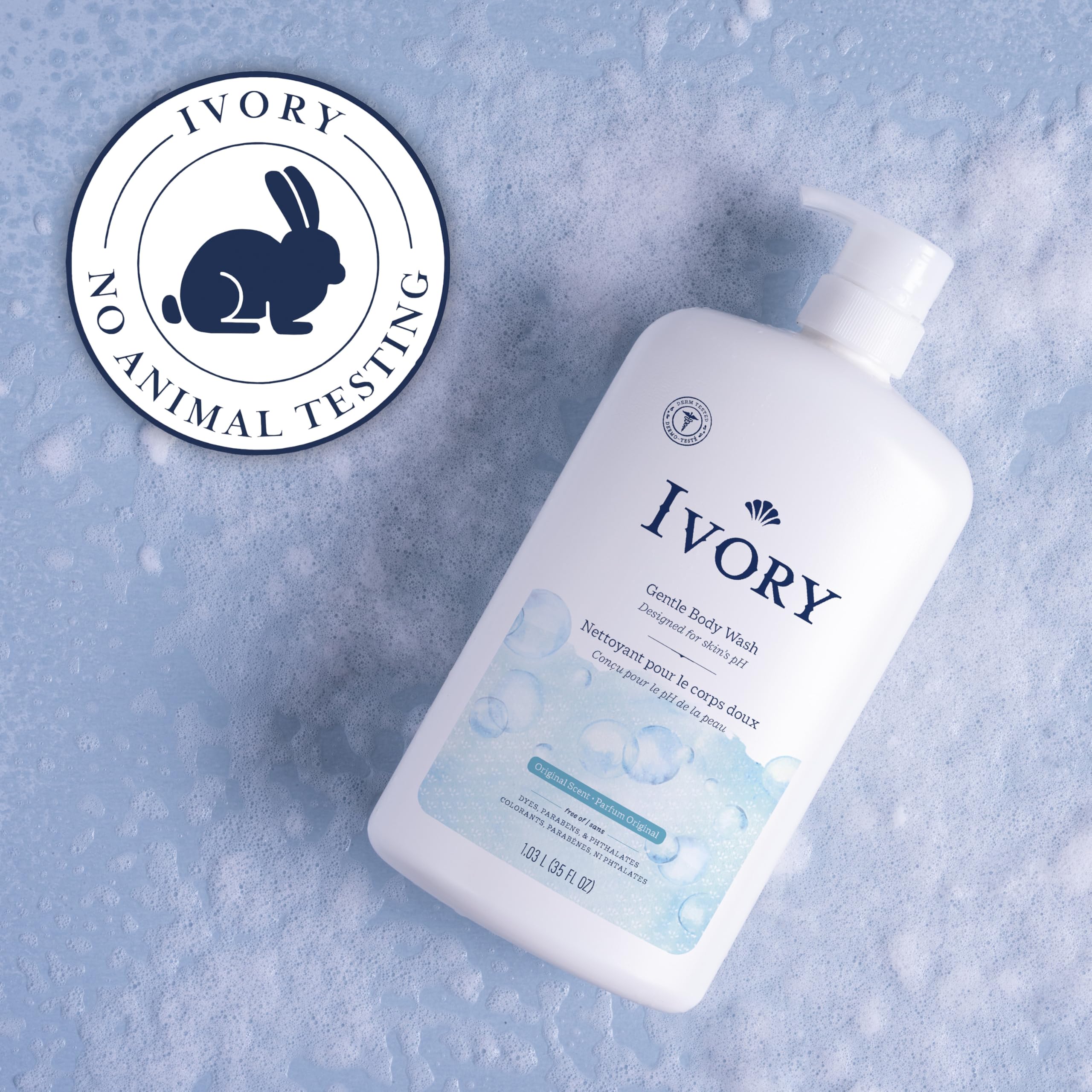 Ivory Body Wash 14-ingredient blend provides simple cleansing