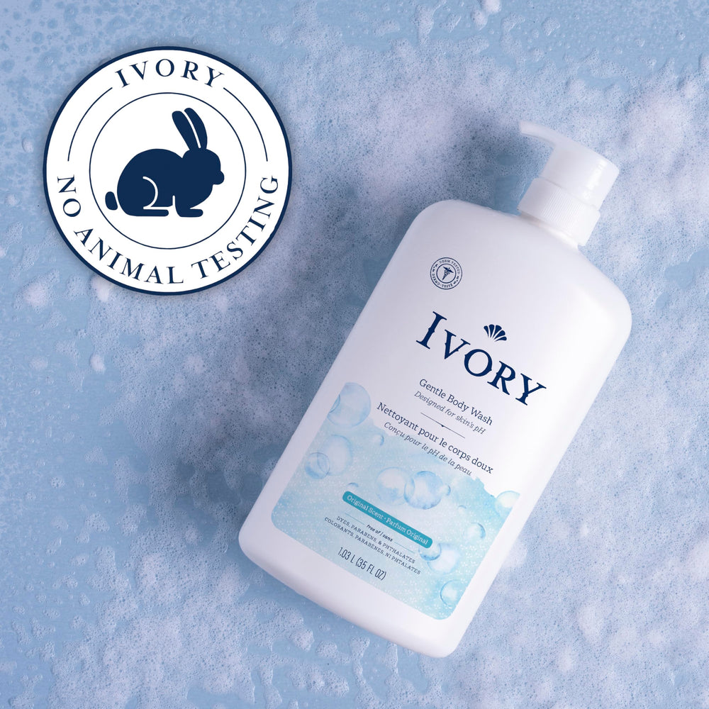 Ivory Body Wash 14-ingredient blend provides simple cleansing
