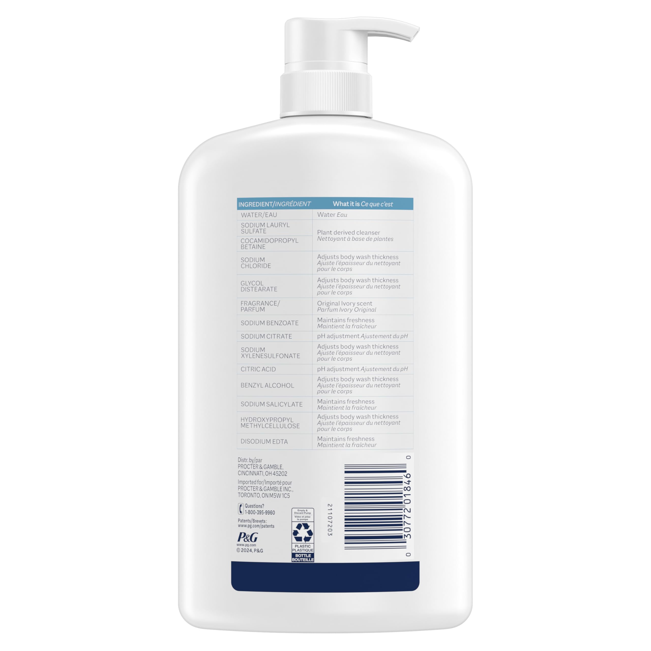 Ivory Body Wash 35 oz bottle adds value for families