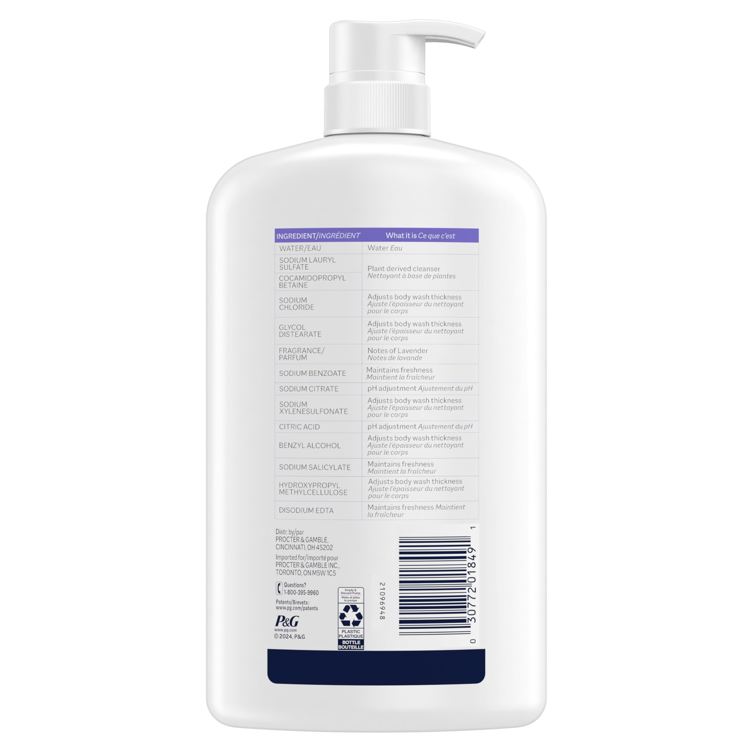 Ivory Body Wash 35oz packaging illustrating value for households.