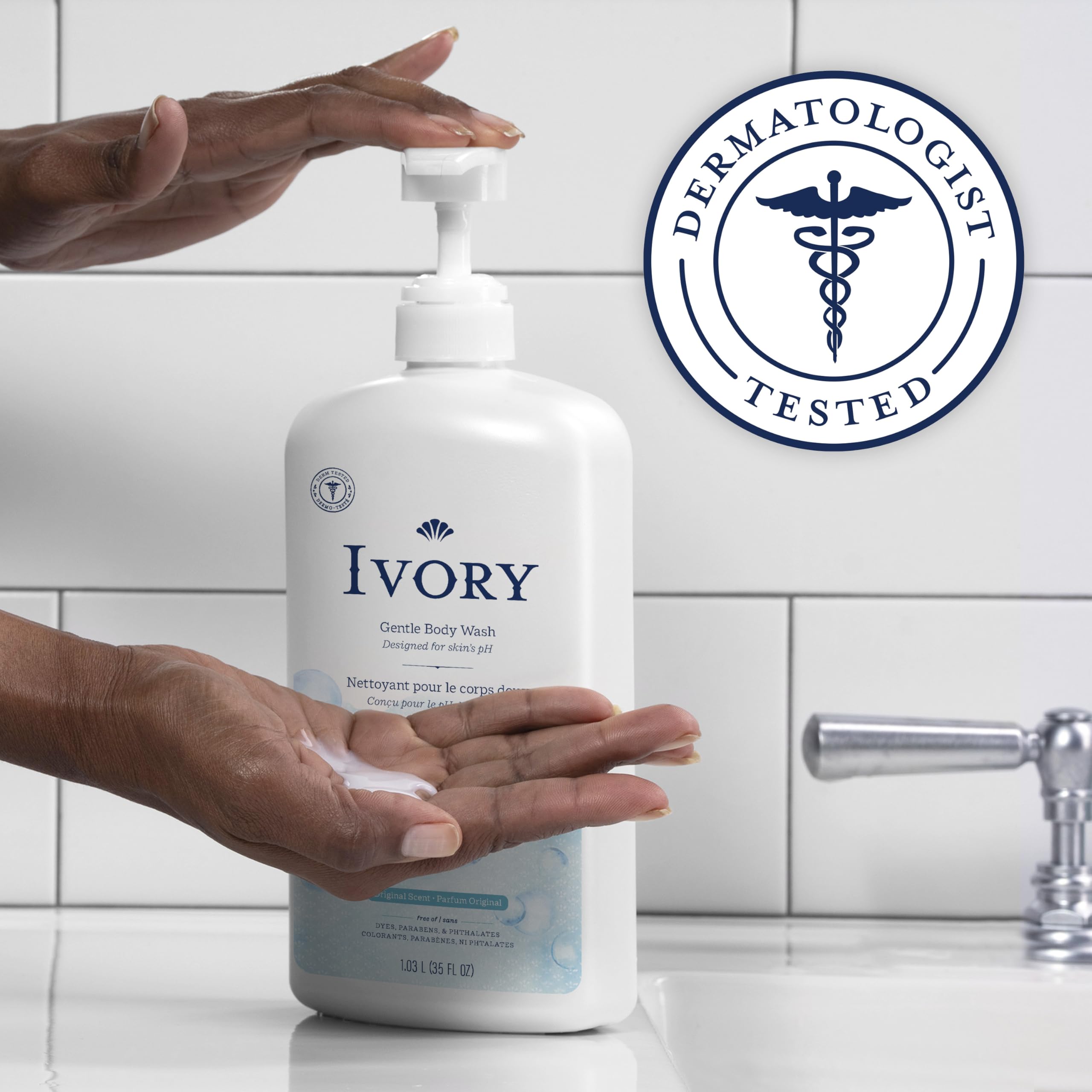 Ivory Body Wash suitable for the whole family ages three and up